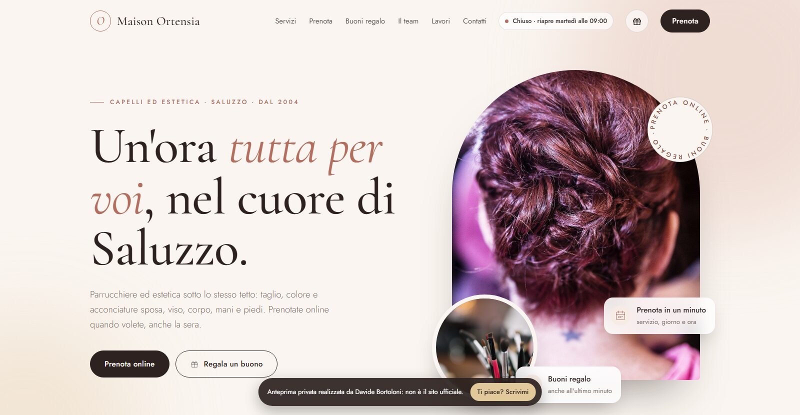 Schermata di Maison Ortensia