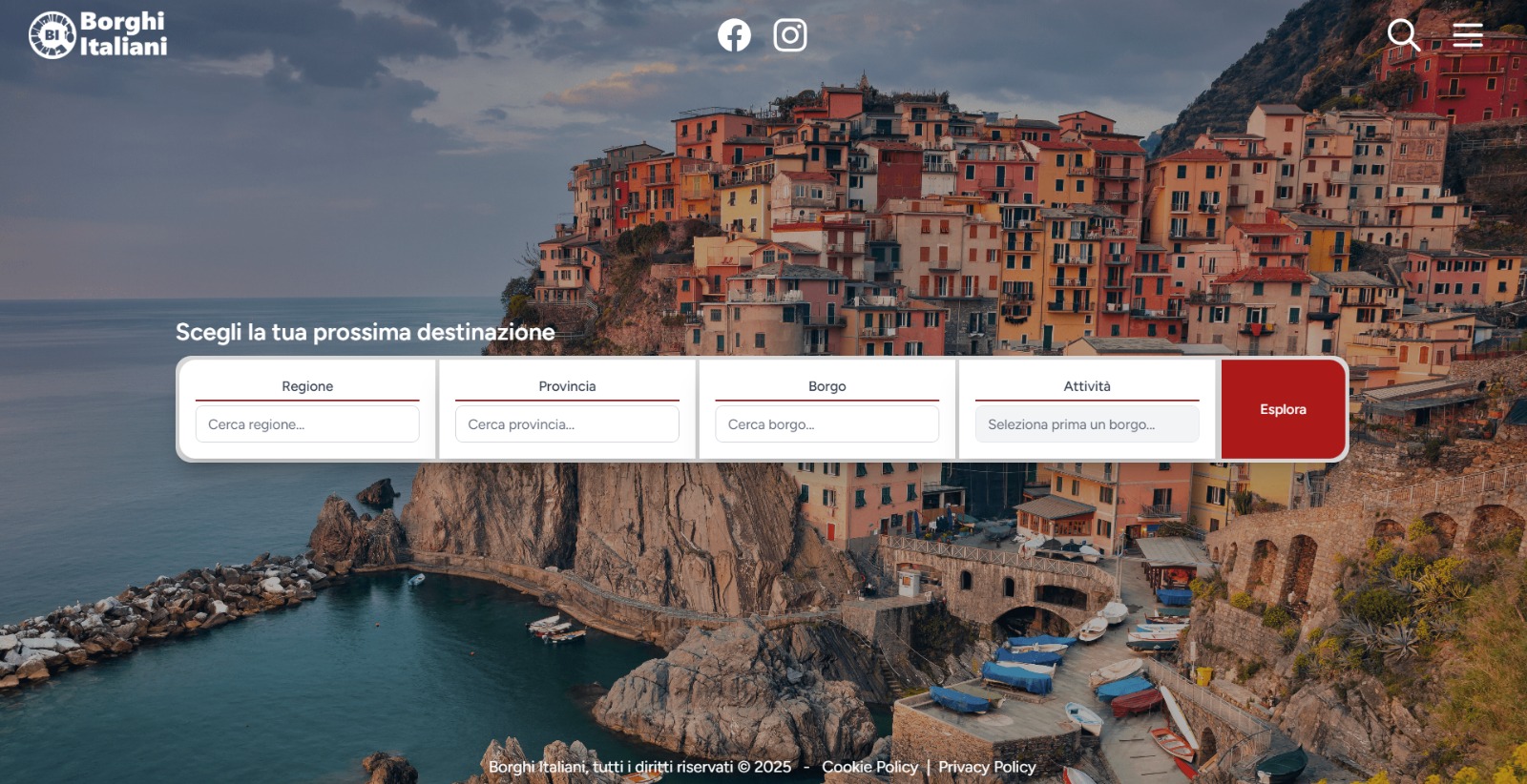 Schermata di I Borghi Italiani