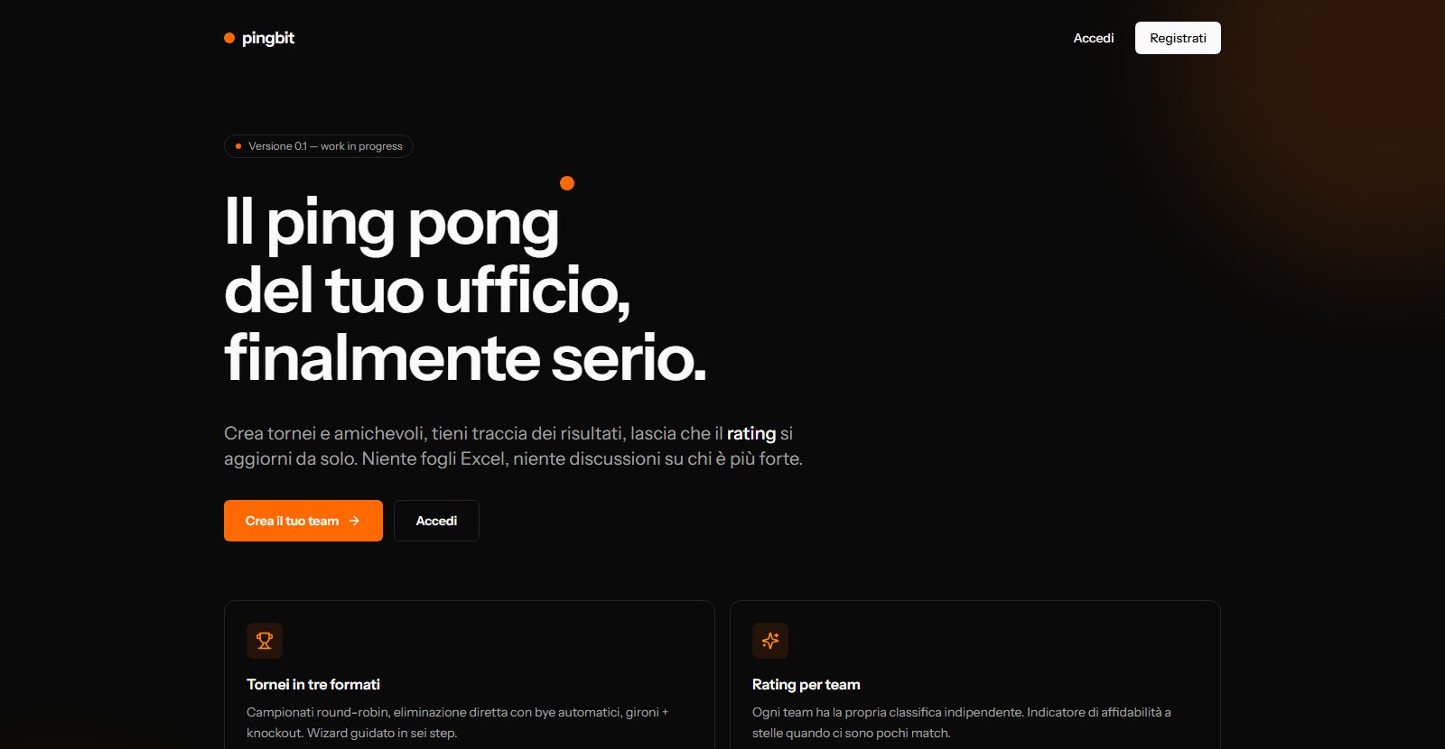 Schermata di PingBit